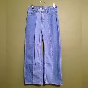 Old Navy Extra High-Rise Sky-Hi Wide Leg Jeans | Size 4P
